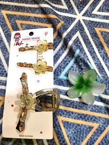 Floral Hair Clip Set