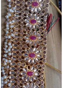 Limited Period Offer!Gold &amp; Ruby Jewelry Set