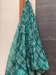 Full Flair Green Lahenga