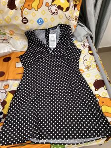 Polka Dot Mini A line  Dress