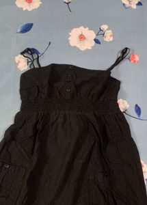 Black Eyelet Sun Dress