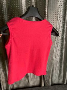 Pink Ribbed Tank Top