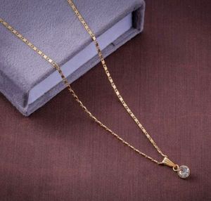 Gold Necklace with Pendant