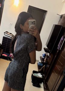 Patterned Mini Dress with shorts