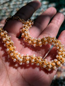 Pearl &amp; Gold-Tone Chain Necklace