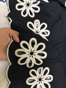 Embroidered Black Blouse
