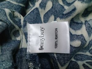 Blue &amp; White Print Dress