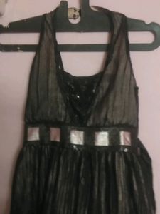Black And Pink Colour Gown
