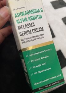 Ashwagandha & Alpha Arbutin Melasma Serum Cream -