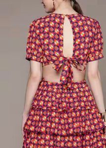 Ritukumar Label Tiered Dress Back Up Tieup