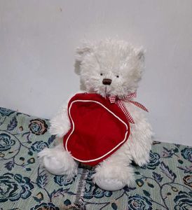 Bear Plush with Heart Gift Zip Bag