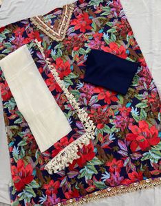 Flower Print Designer Suit