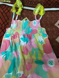 💛🩷💜 combo of Girls dress