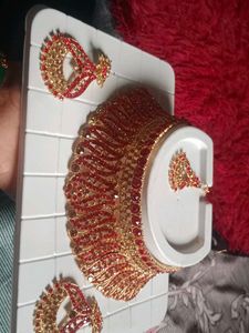 Red &amp; Gold Jewelry Set