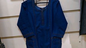 Blue Denim Kurta