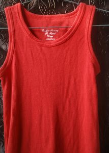Red Long Tank Top