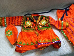 Embroidered Mirrorwork Set For Navratri Kediyu