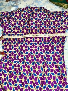 Blue Highneck Kurti