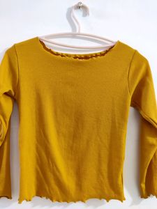 Mustard Full Sleeves Top