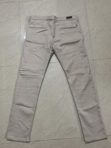 Men's Beige Casual Trousers