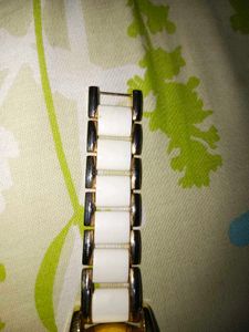 Guess Gold &amp; White Watch
