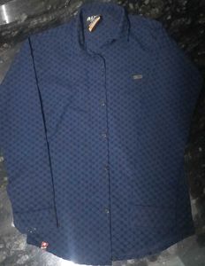 Stylish Blue Patterned Shirt
