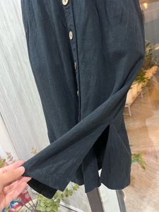 Black Button-Down Dress
