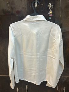 White Satin Finish Shirt