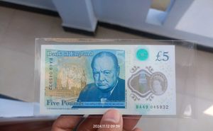 England Currency Note Unc Condition