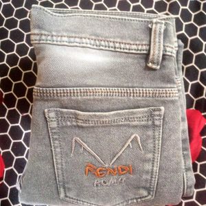 Grey Distressed Jeans
