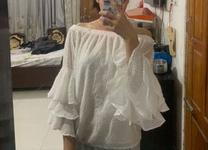 Fairy Off Shoulder Top With Butterfly Sleeve