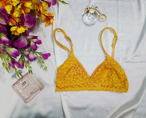 🇳🇿💫🎀Lace Bralette - Mustard Yellow