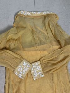 Yellow Embroidered Dress