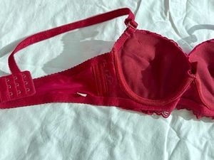 Red Lace Bra