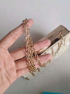 Amazing Condition. White Party Wear Clutch