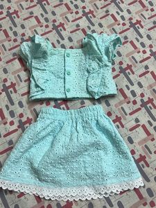 Crop Top With Skirt
