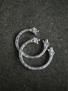 COMBO 2 Silver Lion Head Kade Anti Tarnish