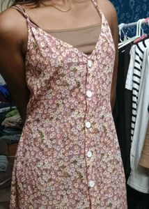 (Negotiable)Autumn fall cute floral dress 🩷
