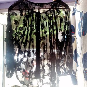 Black Blouson Top