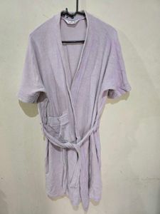 Lavender Terry Cloth Robe For Women