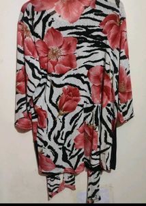 Multi Floral Print Top For Girl Or Woman 42 Bust