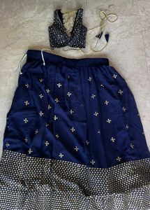 Navy Blue Lehenga Choli Set