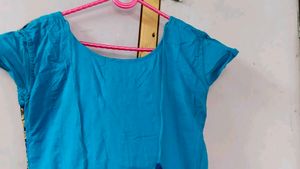 Blue Embroidered Kurta Set