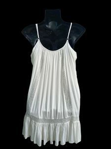 Crochet Trim Slip Dress Free Size Fit For M-L-XL