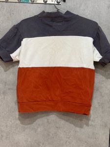 Trendy Color Block turtleneck