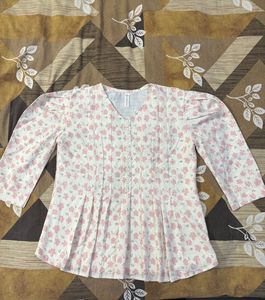 Floral Puff Sleeve Top