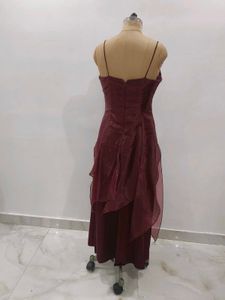 Organza And Satin Gown