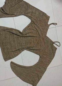 Brown Knit Top