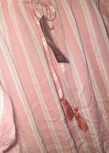 Pink Striped Peasant Top - MAX