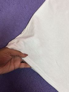 White Turtle Neck Tshirt